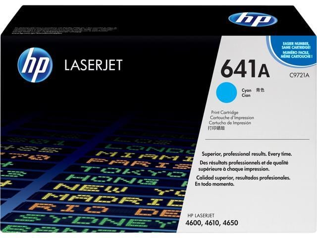 HP 641A LaserJet Toner Cartridge - Cyan