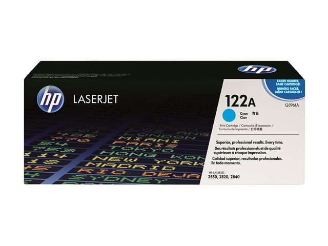 HP 122A LaserJet Toner Cartridge - Cyan