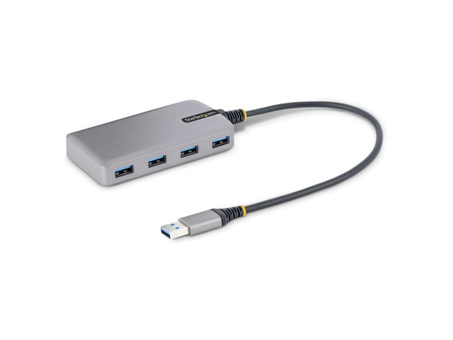 StarTech. com 4-Port USB Hub - USB 3.0 5Gbps, Bus Powered, USB-A to 4x USB-A Hub w/ Optional Auxiliary Power Input - Portable Desktop/Laptop USB...