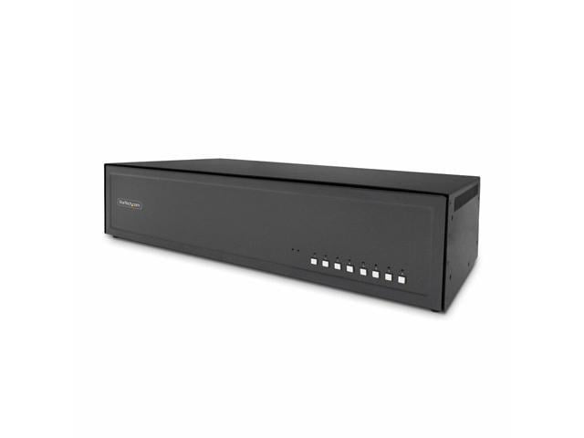 StarTech Secure 8-Port Dual-Monitor KVM Switch - DisplayPort - 4K 30Hz - NIAP 4.0 - CAC - CK4-P208C
