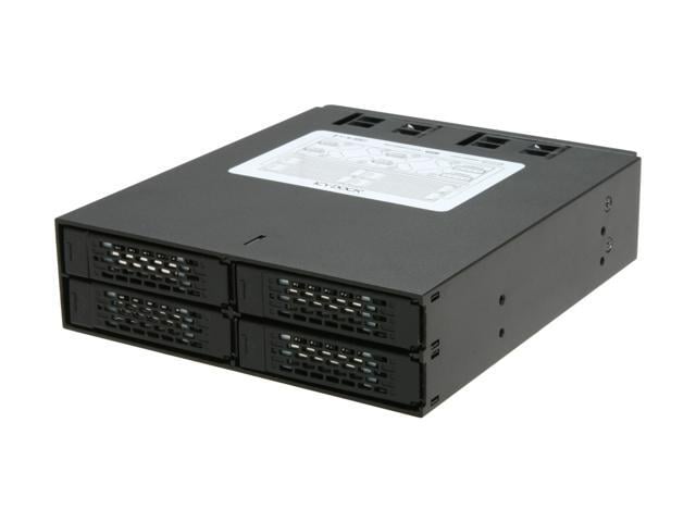 Icy Dock MB994SP-4S 4 x 2.5 Inch SATA 6Gbps/SAS HDD/SSD Mobile Rack / Cage in 1 x 5.25 Inch bay ToughArmor