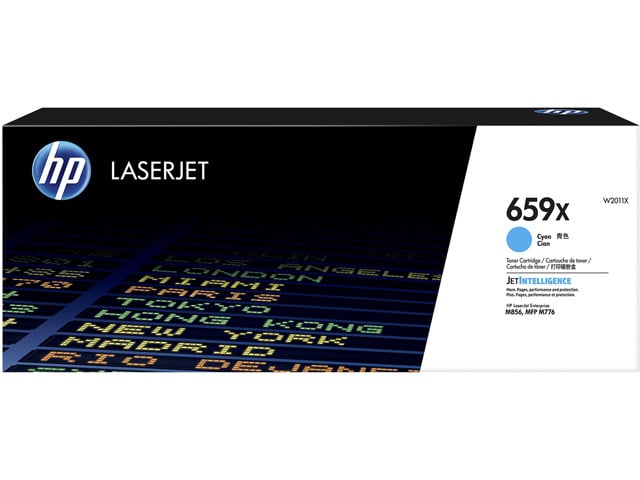 HP 659X High Yield Cyan Original LaserJet Toner Cartridge, ~29,000 pages, W2011X