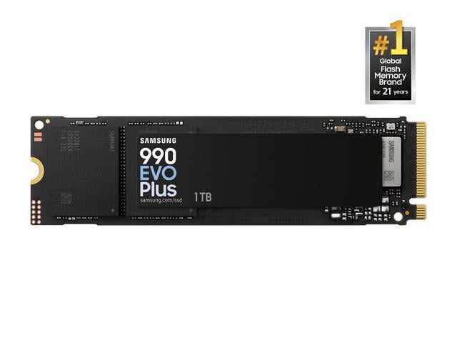 SAMSUNG 990 EVO PLUS SSD 1TB, PCIe Gen 4x4 Gen 5x2 M.2 2280, Speeds Up-to 7,150 MB/s, Upgrade Storage for PC/Laptops, HMB Technology and...