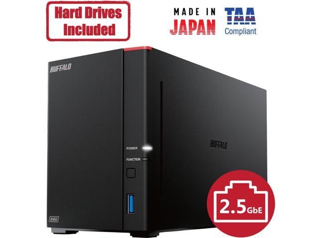 Open Box - BUFFALO LinkStation 720 2-Bay 8TB Personal Cloud NAS Storage Hard Drives Included