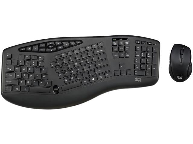 ADESSO TruForm Media 1600 - Wireless Ergonomic Keyboard and Optical Mouse