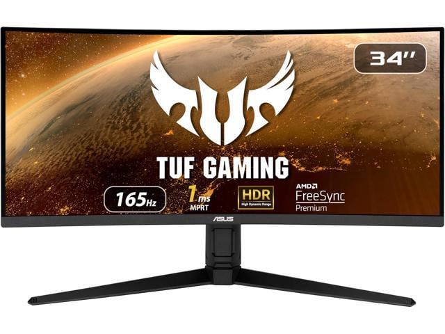 ASUS TUF Gaming VG34VQL1B 34" UWQHD Curved Gaming Monitor 165Hz 1ms with FreeSync Premium