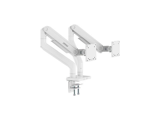 MSI MAG MT201DW - Premium Heavy Duty Dual Monitor Stand Arms, 17-45' Support, VESA Compatible, Adjustable Spring Assisted Mount, 44 lbs per Screen...
