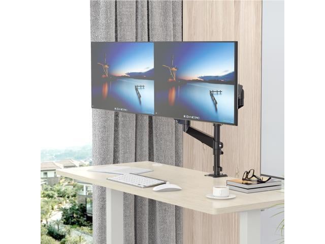 Open Box - Rosewill Dual Monitor Mount, 15 -32 Inch Monitor Mount 2 Monitors, Ergonomic Height Adjustable Screen Mount 2 Monitors...