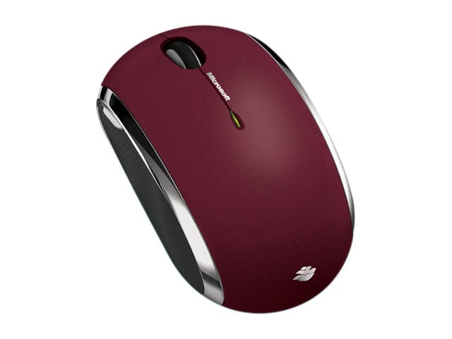 Microsoft MHC-00018 Red 2.4 GHz Wireless BlueTrack Technology Mobile Mouse 6000