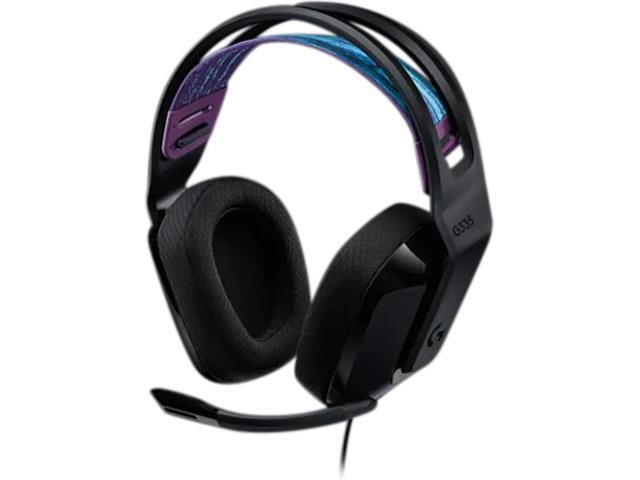 Logitech G335 Wired Gaming Headset, with Flip to Mute Microphone, 3.5mm Audio Jack, Memory Foam Earpads, Lightweight, Compatible with PC,...