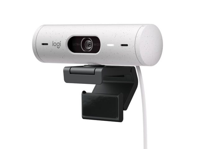 Logitech Brio 500 Full HD Webcam with Auto Light Correction,Show Mode, Dual Noise Reduction Mics, Webcam Privacy Cover, Works with Microsoft Teams,...