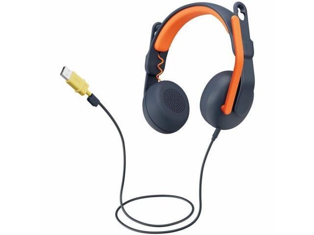 Logitech Zone Learn Wired Over-ear Headset with Microphone for Learners with USB Type A, for Windows/MacOS/iPadOS/Android/Mobile
