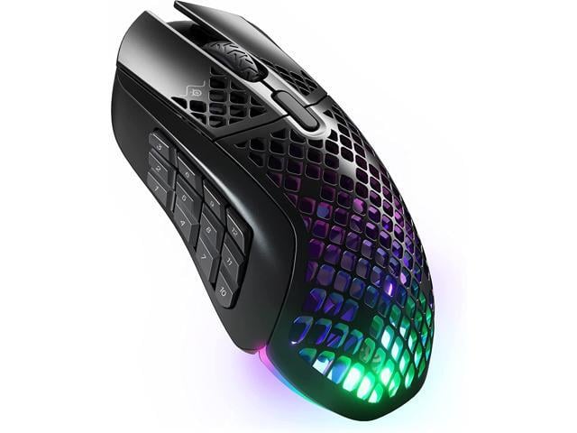 SteelSeries Aerox 9 Wireless - Ultra-Lightweight Wireless Gaming Mouse - 18000 CPI - TrueMove Air Optical Sensor - Water Resistant- 180 Hour...
