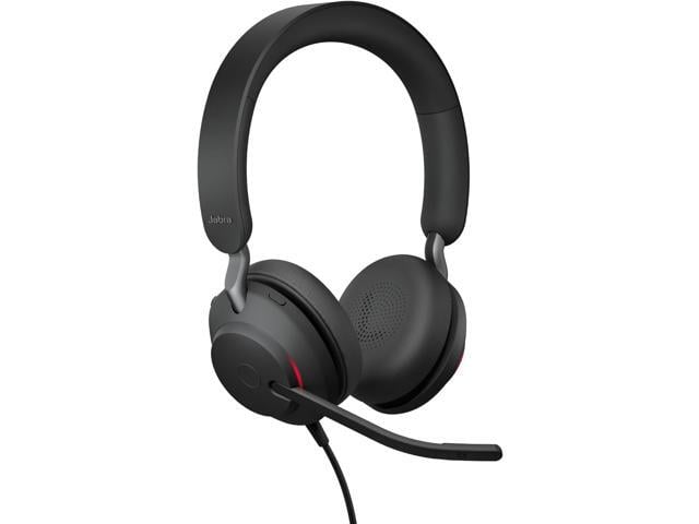 Jabra Evolve2 40 SE (2026 Version) Wired Stereo Noise-Cancelling Headset - Features 3-Microphone Call Technology and USB-C/A Cable - UC, All...