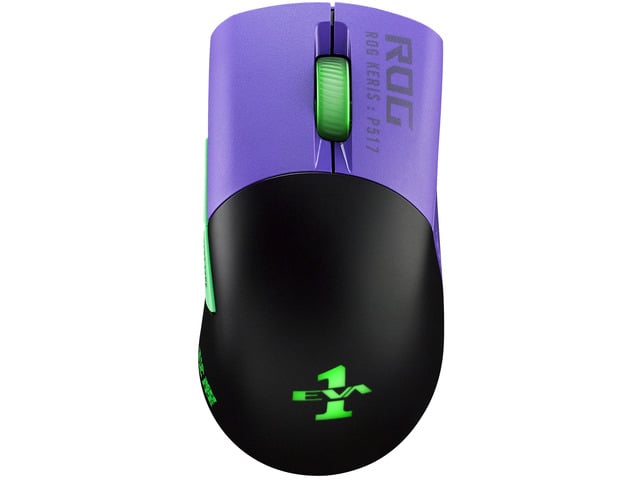 ASUS ROG Keris Wireless EVA Edition Gaming Mouse, Tri-mode connectivity (2.4GHz RF, Bluetooth, Wired), 16000 DPI Sensor, 7 Programmable Buttons,...