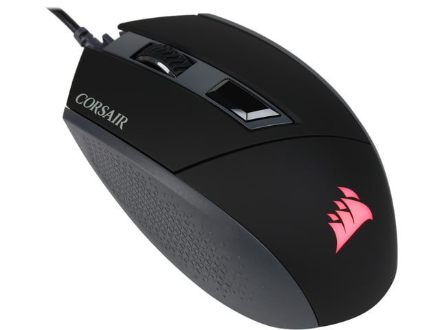 Corsair Gaming KATAR Gaming Mouse, Ambidextrous, Pro Player Modes, 8000 DPI, Backlit Red
