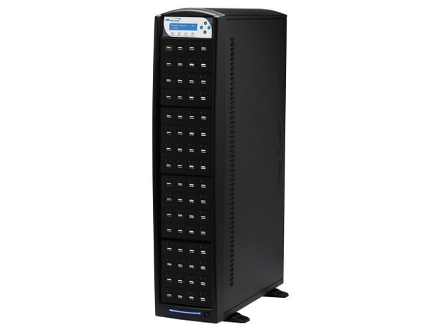 VINPOWER Black 1 to 63 USBShark USB Flash Copy Tower Duplicator Model USBSHARK-63T-BK