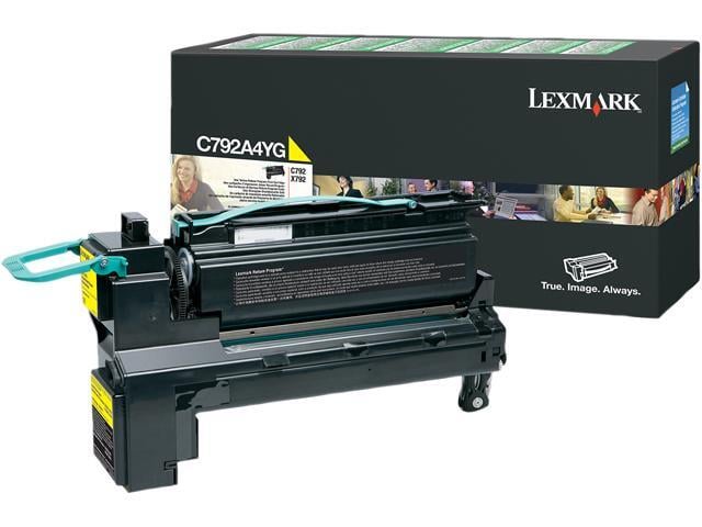 Lexmark C792A4YG Return Program Toner Cartridge - Yellow