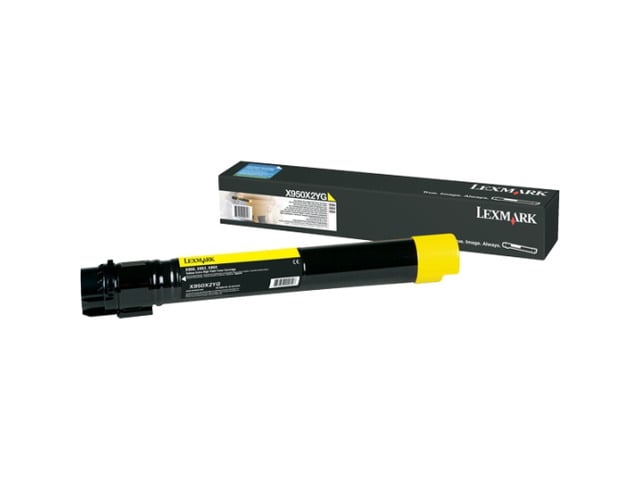 Lexmark X950X2YG Extra High Yield Toner Cartridge - Yellow