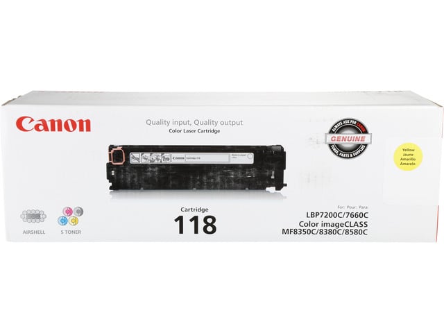 Canon 118 Toner Cartridge - Yellow
