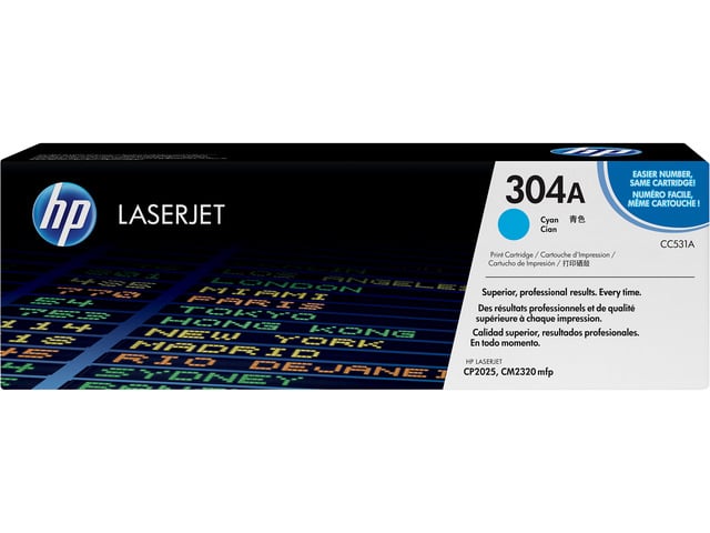 HP 304A LaserJet Toner Cartridge - Cyan