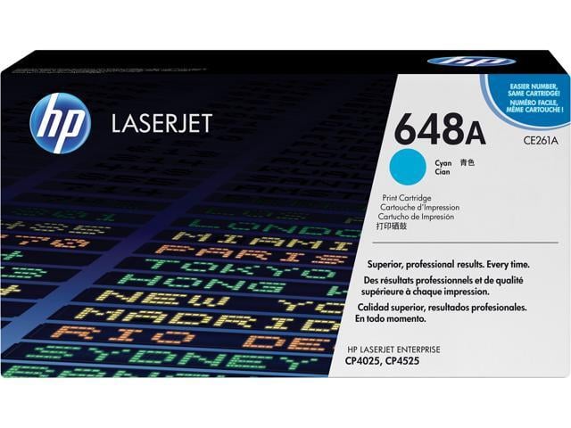 HP 648A LaserJet Toner Cartridge - Cyan