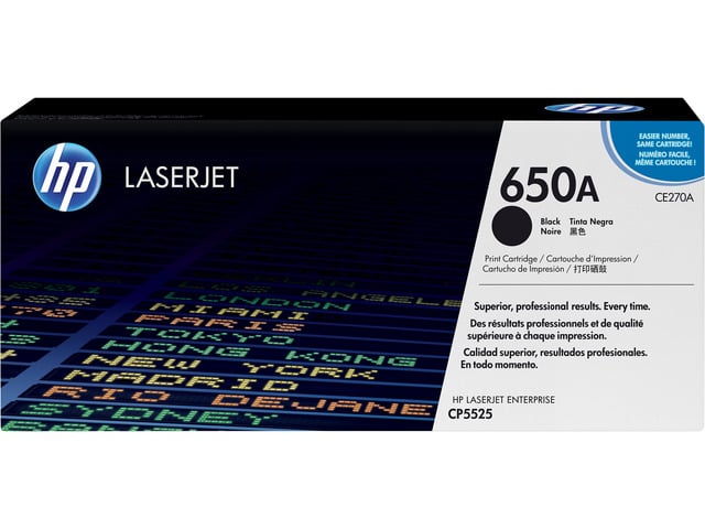 HP 650A LaserJet Toner Cartridge - Black