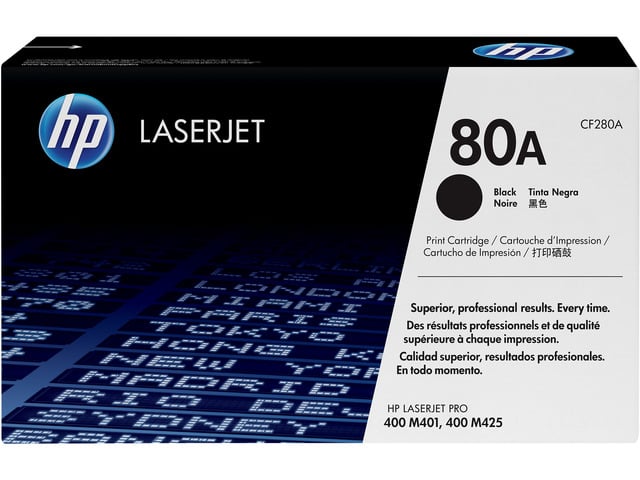 HP 80A LaserJet Toner Cartridge - Black