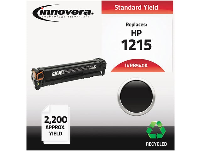 HP Innovera Compatible Black Toner Cartridge Replacement for HP 125A CB540A