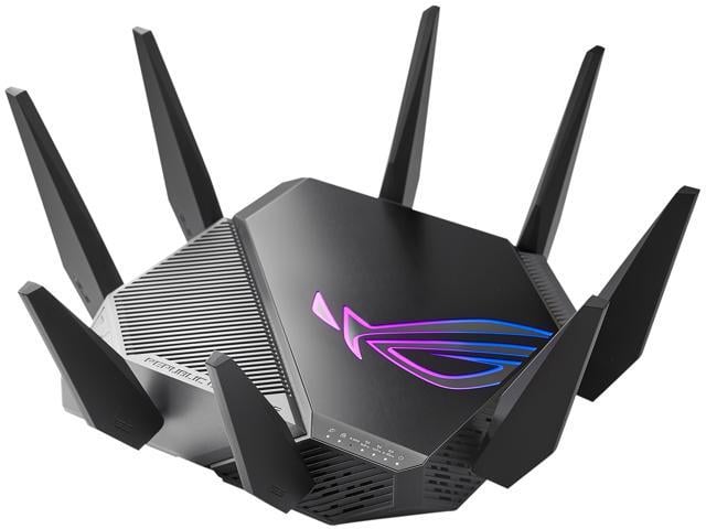ASUS WiFi 6E Gaming Router (ROG Rapture GT-AXE11000) - Tri-Band 10 Gigabit Wireless Router, World's First 6GHz Band for Wider Channels & Higher...