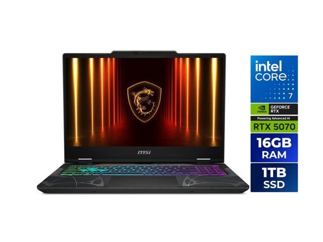 MSI Cyborg 15 - 15.6' GeForce RTX 5070 Laptop GPU - Intel Core 7 240H - 16GB Memory - 1TB SSD - 144 Hz IPS Display - Windows 11 Home - Gaming...