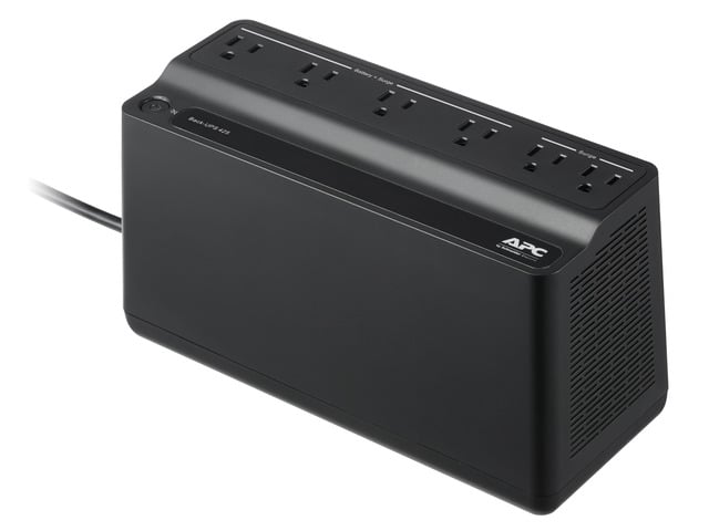 APC BE425M Battery Back-UPS 6 Outlets, 425VA, 120V - Tower - 8 Hour Recharge - 3 Minute Stand-by - 120 V AC Input - 120 V AC Output - 6 x NEMA...
