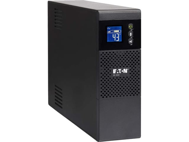 Eaton 5S1000LCD 5S UPS 1000VA 600 Watt 120V LCD Line-Interactive Battery Backup ECO USB - Tower - 3 Minute Stand-by - 110 V AC Input - 115 V AC...