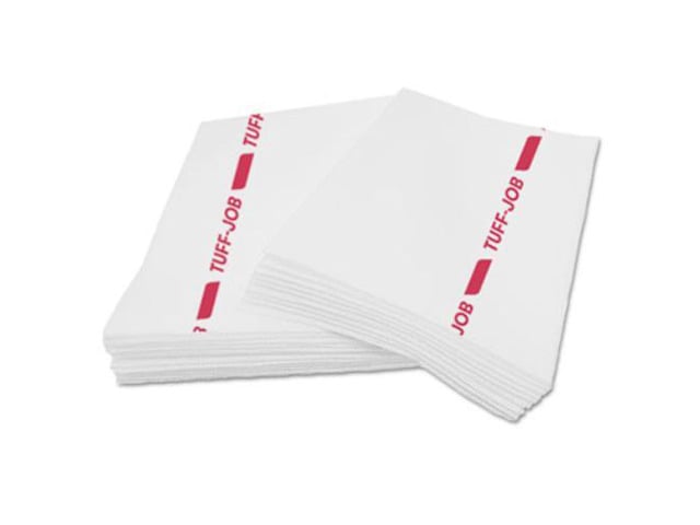 O Neil Printers W923 Busboy Guard Antimicrobial Towels, White/red, 12 X 21, 1/4 Fold, 150/carton