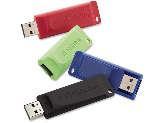 Verbatim Store 'n' Go Usb Flash Drive 99123 16gb 4/pk Blue Green Red Black