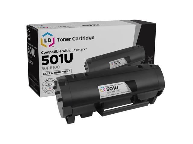 LD Products Compatible Toner Cartridge Replacement for Lexmark 501U 50F1U00 Ultra High Yield (Black) for use In Lexmark MS Series: MS510dn,...