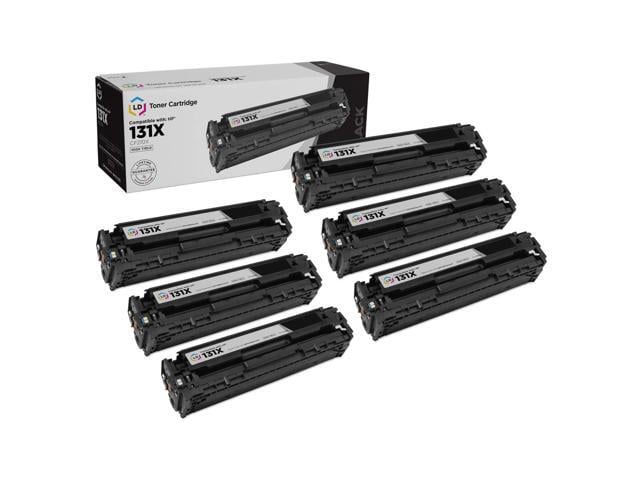 HP LD Products Remanufactured Toner Cartridge Replacement for HP 131X CF210X High Yield (Black, 6-Pack)