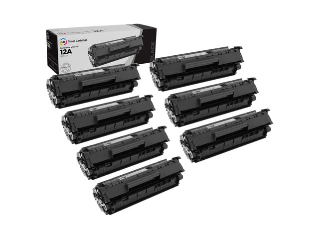 HP LD Products Compatible Replacement for HP 12A Black Toner Cartridge 7-Pack
