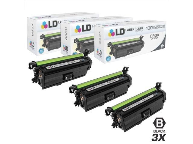 HP LD Products Compatible Toner Cartridge Replacement for HP 653X CF320X High Yield (Black, 3 Cartridge Pack)