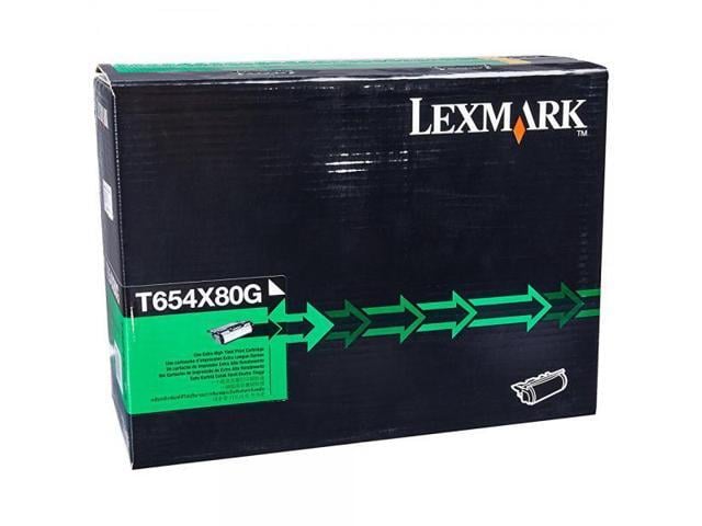 Lexmark T654X80G Extra High Yield Toner Cartridge - Black