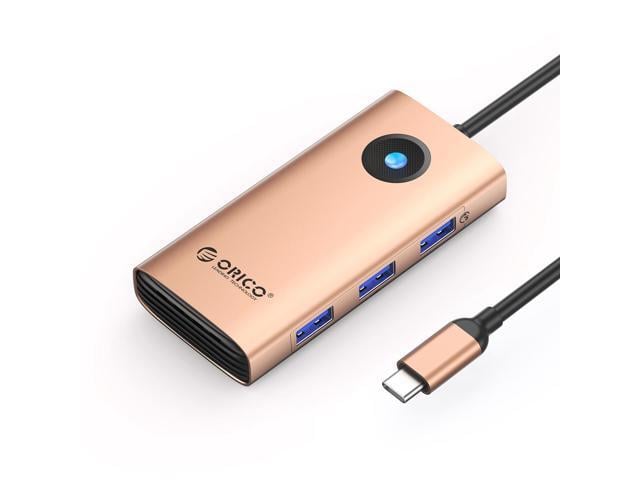 ORICO 6-in-1 USB-C HUB USB C to HDMI-Compatible Adapter Mini Docking Station with 4K@30Hz HDMI-Compatible 100W Laptop PD Charging, 3 x USB 3.0...