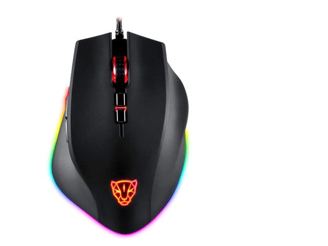 Lightweight Wired Gaming Mouse with 8 Buttons RGB Backlit 5000 DPI Optical Sensor Ultralight Ergonomic for PC