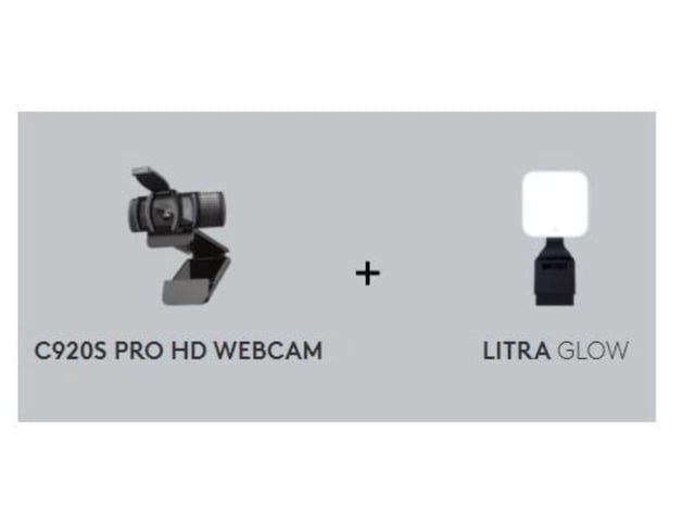 Logitech C920s Webcam & Litra Glow Bundle (Kit)(Kit) LOGILIGHTBDL2