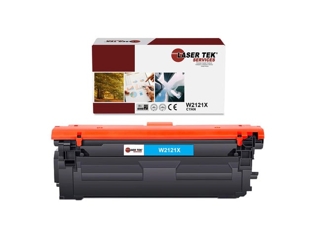 HP Laser Tek Services 212X Compatible Cyan Toner Cartridge for HP W2121X