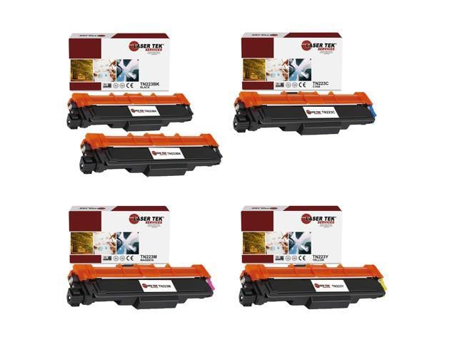 Laser Tek Services Compatible Toner Cartridge TN223BK TN223C TN223M TN223Y