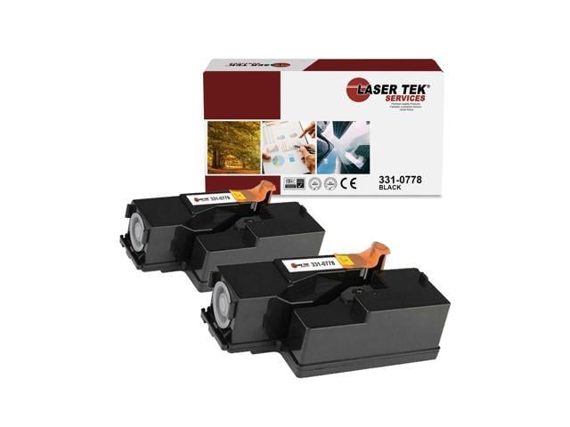 Laser Tek Services 1250 Compatible Black Toner Cartridge 331-0778 2PK