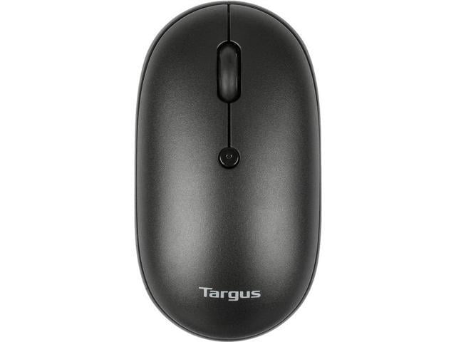 Targus Compact Multi-Device Antimicrobial Wireless Mouse - Wireless - Bluetooth/Radio Frequency - 2.40 GHz - Black - 3 Button(s) - Symmetrical