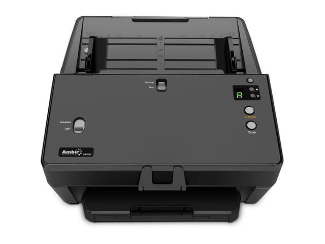 Ambir nScan 1060 multi-page high speed scanner - supports document, card, passport - 60ppm - duplex-color/B & W/greyscale - TWAIN - USB 3.0 - Black -.
