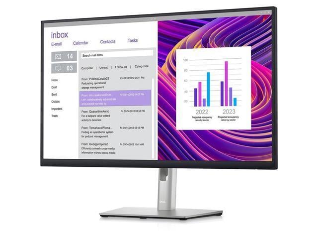 Dell P2723DE 27' QHD WLED LCD Monitor - 16:9 - Black, Silver