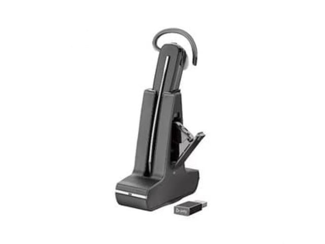 Poly SAVI 8200 UC 8245 Headset - Mono, Stereo - USB Type A - Wireless - DECT - 449.5 ft - 32 Ohm - 20 Hz - 20 kHz - Over-the-ear - Monaural -...
